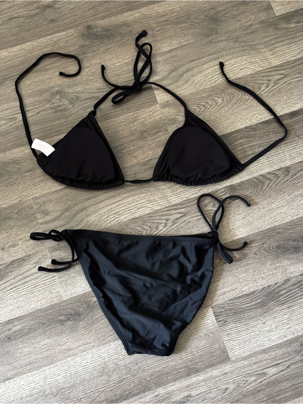 Classic Black Triangle Bikini Set - Women's Swim - Picture 2 of 3